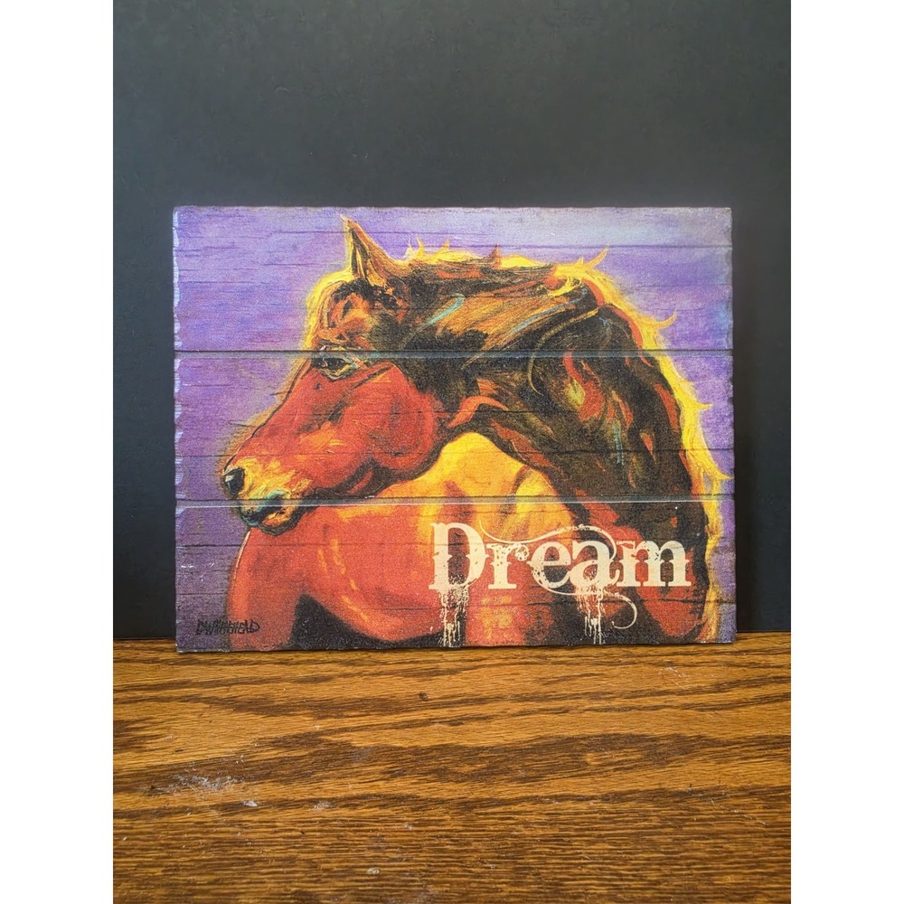 Diane Whitehead Dream Horse Wall Plaque Big Sky Carvers Western Equestrian Art